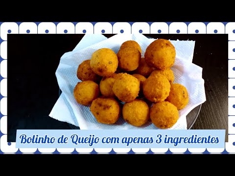 Bolinho de Queijo com apenas 3 ingredientes