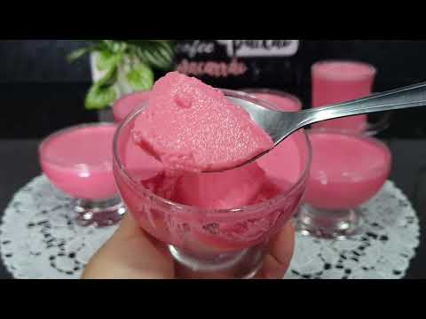 SEM LEITE CONDENSADO E SEM CREME DE LEITE! SÓ 2 INGREDIENTES! GELATINA CREMOSA