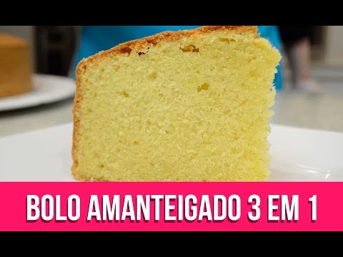 BOLO AMANTEIGADO 3 EM 1 - Isamara Amâncio