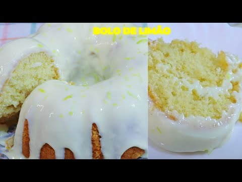 O BOLO DE LIMÃO: Receita de bolo de limão fofinho e delicioso. Bolo de limão, fácil e rápido!