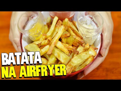 BATATA FRITA COM QUEIJO RALADO NA AIR FRYER | SIMPLES E SEQUINHA