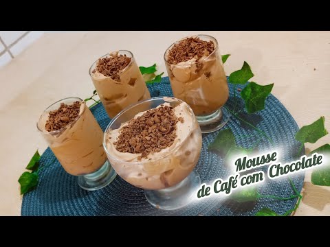 Mousse de Café com Chocolate