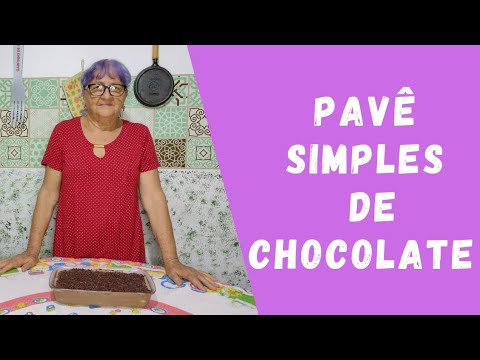 Pavê simples de chocolate com bolacha Maizena / Dicas da Vovó