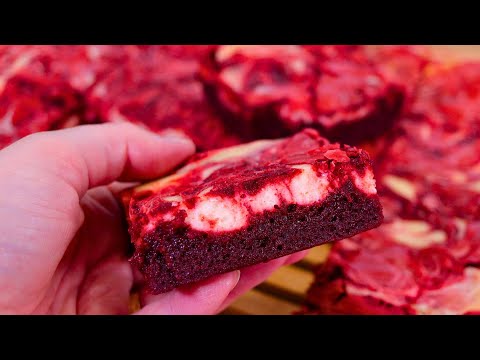 BROWNIE RED VELVET QUE JÁ SAI RECHEADO DO FORNO | FAÇA E VENDA PARA O DIA DOS NAMORADOS