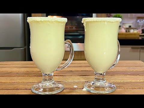 CHOCOLATE BRANCO QUENTE! Sério, vocês PRECISAM fazer essa receita, fica perfeitaaaaa!!!