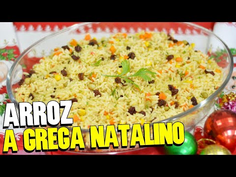 RECEITA DE ARROZ A GREGA TRADICIONAL | Arroz colorido e soltinho