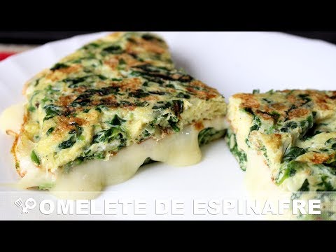 OMELETE de espinafre - RECEITA SEM CARNE - Receita Low Carb - RECEITAS QUE AMO