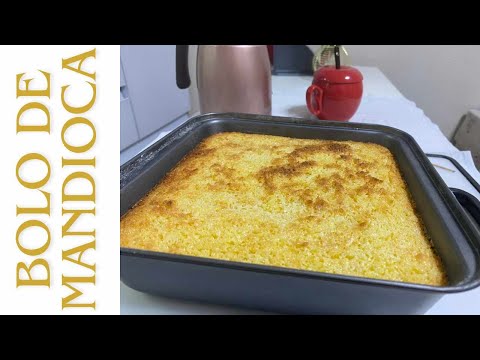 BOLO DE MANDIOCA delicioso com café nossa e muito bom