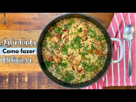 COMO FAZER GALINHADA - ARROZ COM FRANGO