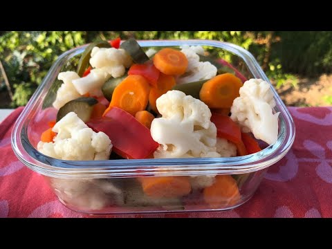 Pickles de legumes, caseiro! Excelentes para a carne de porco à Alentejana, saladas, hambúrguers