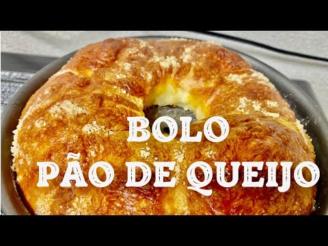 DELICIOSO BOLO PÃO DE QUEIJO com um cafézinho não tem melhor muito saboroso fácil de fazer