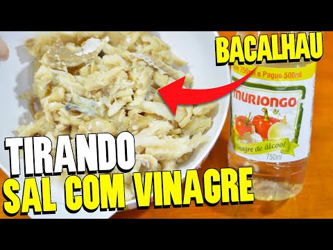 COMO DESSALGAR BACALHAU | COMO TIRAR SAL DO BACALHAU EM 10 MINUTOS AGORA SÓ FAÇO ASSIM! [2 MANEIRAS]