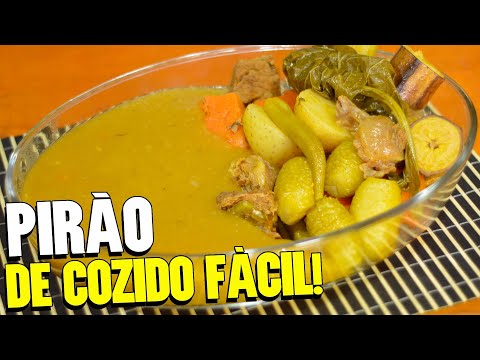 COMO FAZER PIRÃO DE COZIDO DE COSTELA | PIRÃO CREMOSO E AMARELINHO