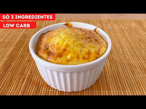 DELÍCIA SÓ 3 INGREDIENTES! RICO EM PROTEÍNAS E ZERO CARBOIDRATOS!