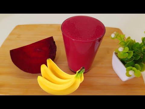 VITAMINA DE BETERRABA COM BANANA ! DESCUBRA OS BENEFÍCIOS E APRENDA COMO FAZER!