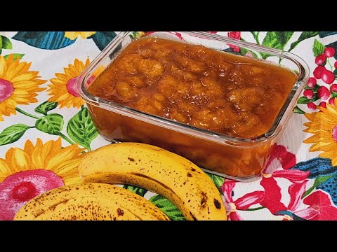Doce de banana 🍌 caseiro fácil e rápido 😋
