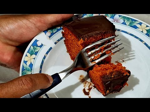 Bolo de Beterraba, super fácil de fazer ,com cobertura de Chocolate que fica super Fofinho😋