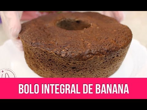 BOLO INTEGRAL DE BANANA - Isamara Amâncio