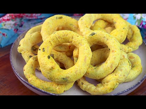 BISCOITO DE POLVILHO TEMPERADO | MELHOR QUE CEBOLITOS | FLAVIA MUNDEL