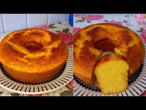 Bolo de fubá sem farinha, com um diferencial! Fofinho,não fica seco, fácil e muito gostoso.