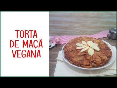 TORTA DE MAÇÃ VEGANA | MUITO FÁCIL E BARATO