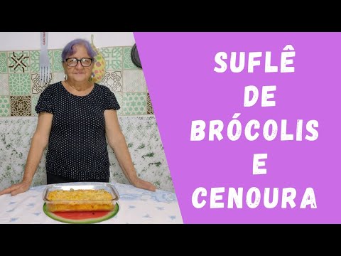 Suflê de brócolis e cenoura / Dicas da Vovó