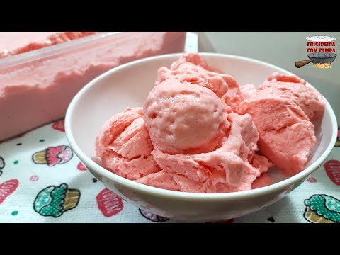 Sorvete Caseiro feito com gelatina | Rende 3 litros!