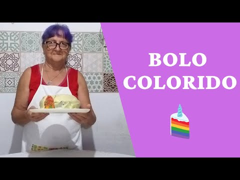 Bolo colorido super fácil | Dicas da Vovó