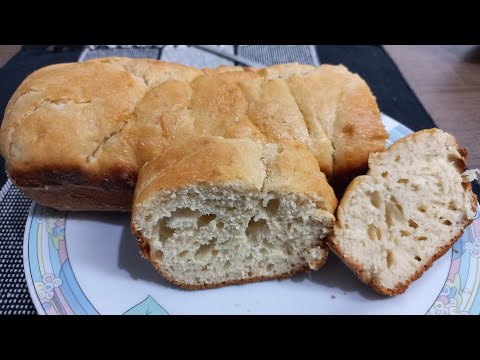 Pão caseiro sem sovar, fofinho e delicioso