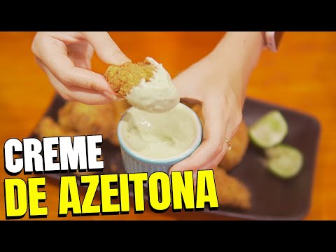 RECEITA DE CREME DE AZEITONA | Molho de azeitona CREMOSO e FÁCIL