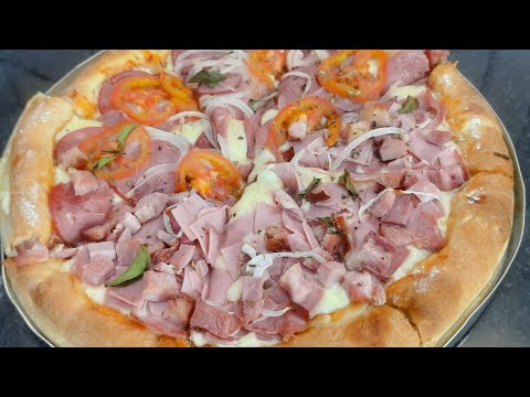 FAÇA SUA PIZZA PROFISSIONAL EM CASA | FIZ ESSA PIZZA EM FORNO CONVENCIONAL