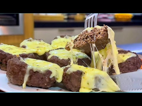 CONCHINHA de CARNE MOÍDA recheada!!! FICA INCRÍVEL !!!! FÁCIL E RÁPIDO
