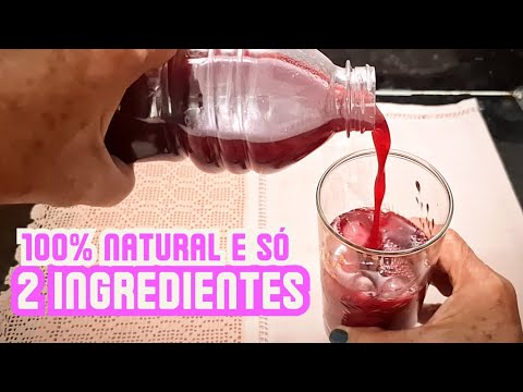 Suco de uva caseiro 100% natural e saudável. Só precisa de 2 ingredientes