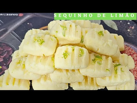 SEQUINHOS : Receita perfeita de sequilhos de limão com poucos ingredientes e que desmancha na boca!