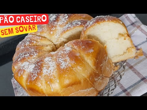 Pão Caseiro Sem Sovar: Receita Fácil e Macia, Pronto em Poucos Minutos! 🍞
