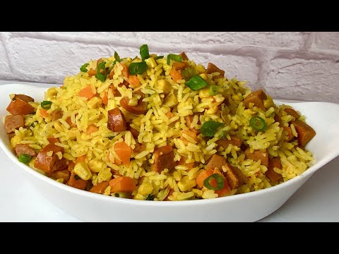 ARROZ COM SALSICHA (ALMOÇO RÁPIDO E ECÔNOMICO) - RECEITAS DA REGINA