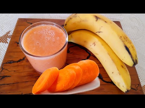 Suco Com Cenoura e Banana