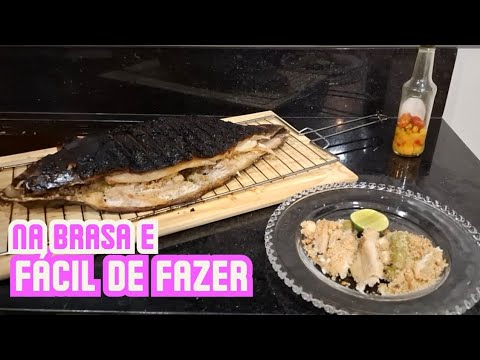 Peixe assado na brasa - fácil e delicioso