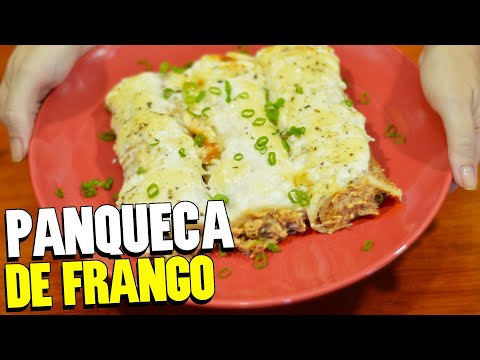 COMO FAZER PANQUECA DE FRANGO COM MOLHO BRANCO SIMPLES