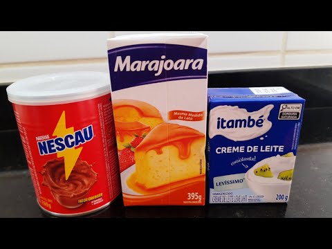 COMO FAZER MOUSSE DE NESCAU SEM OVO E SEM GELATINA