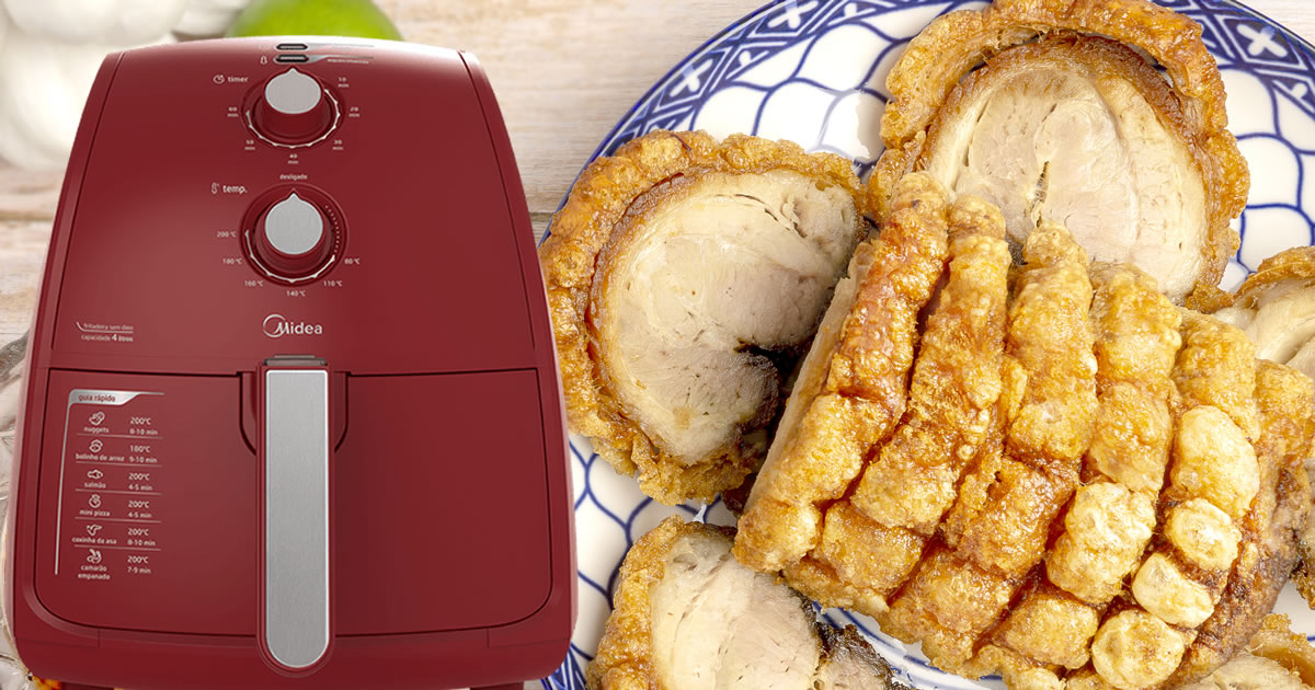 Torresmo na Airfryer