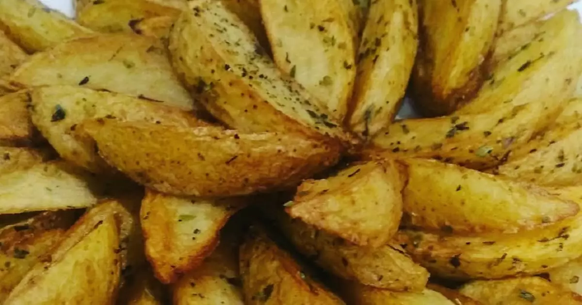 batata rústica na airfryer fácil