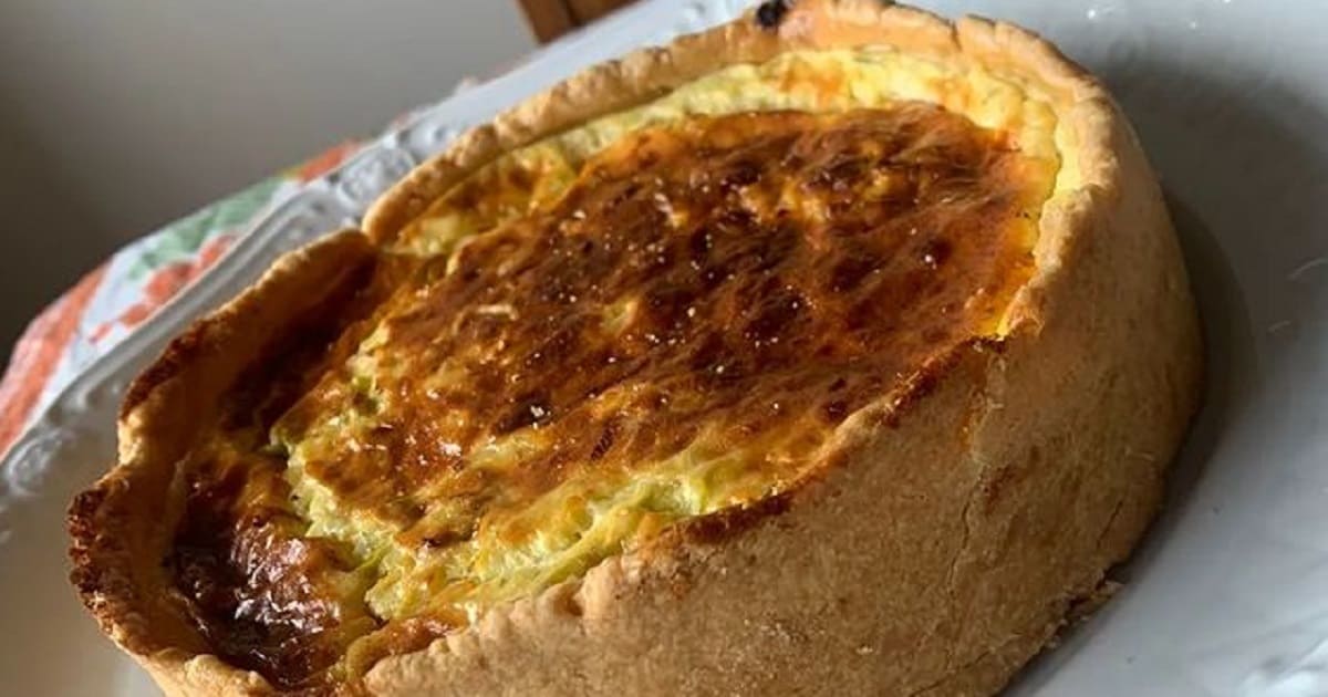 como fazer quiche de alho poró