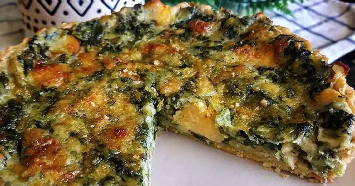 como fazer quiche de espinafre