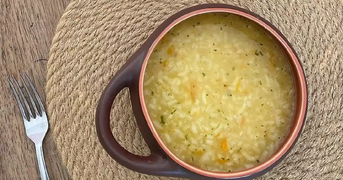 como fazer sopa de arroz