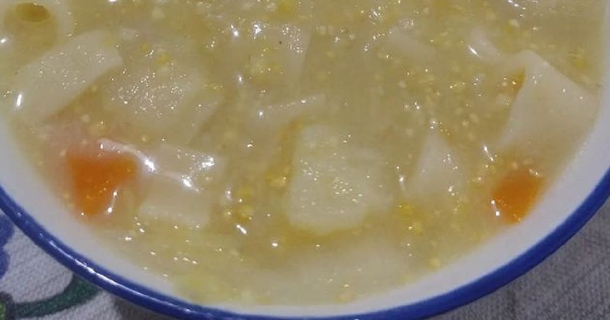 como fazer sopa de batata doce