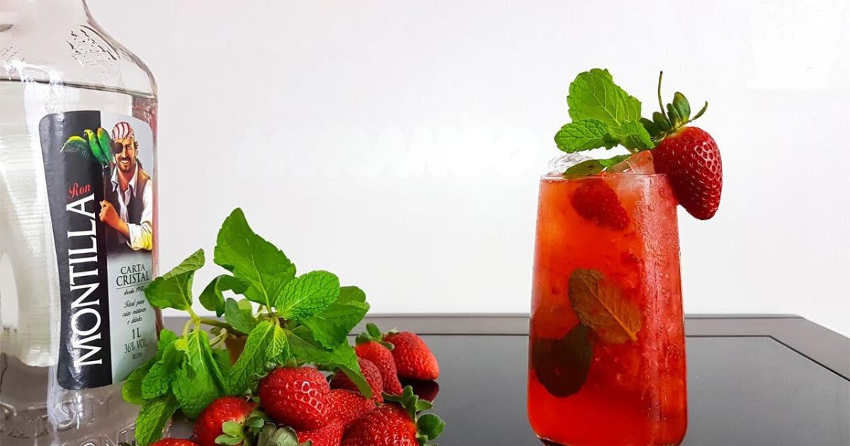 Como Fazer Mojito de Morango