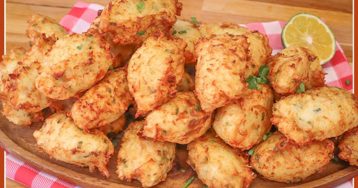 Bolinho de Bacalhau Dourado Prático, Rápido e Irresistível!