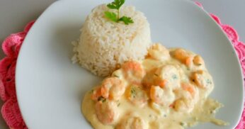 Camarão ao Molho de Creme de Leite