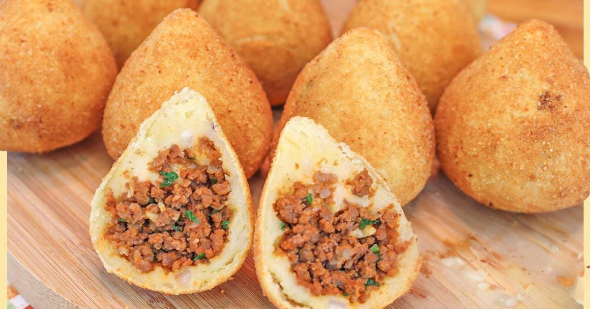 Como Fazer Coxinha de Mandioca Com Carne Moída